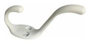 15 Gancho Cabide Grande Duplo P/ Para Parede Cor Branco 9 Cm