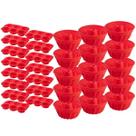 15 Jogo Formas Silicone Espiral 23,5cm e 6 Cupcake Sortida