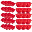 15 Jogo Formas Silicone Espiral 23,5cm e para Pães Sortida