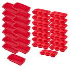 15 Kit Forma Silicone Resistente p/ Cupcakes e Pães Sortida