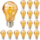 15 Lâmpada Filamento Led Retrô Pera A60 Luz Quente 4W 110V