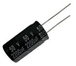 15 PÇS CAPACITOR ELETROLITICO 2200X50V - 2200 UF X 50V 105º