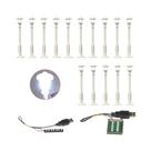 15 Peças De Lâmpadas LED Para Iluminação De Rua, Compatíveis Com Blocos De Montar USB, MOC