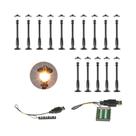 15 Peças De Lâmpadas LED Para Iluminação De Rua, Compatíveis Com Blocos De Montar USB, MOC 15 Peças De Lâmpadas LED Para Iluminação De Rua, Compatíveis Com Blocos De Montar USB, MOC