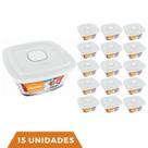 15 Potes Vidro Facilita Vap Quadrado Com Tampa 2L Marinex 15 Potes Vidro Facilita Vap Quadrado Com Tampa 2L Marinex