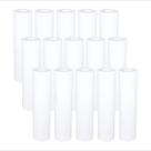 15 Refil Filtro Caixa D Água Cavalete Pp Liso 9 3/4 5 Micra Branco