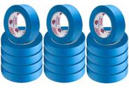 15 Rolos Fita Crepe Azul Pintura Imobiliária Impermeável 50mmx50m 15 Rolos Fita Crepe Azul Pintura Imobiliária Impermeável 50mmx50m