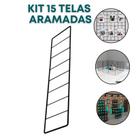 15 Tela Aramada 10x40cm Organização Escritório Recados Anotações Painel Decorativo 15 Tela Aramada 10x40cm Organização Escritório Recados Anotações Painel Decorativo