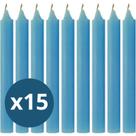 15 Velas Iemanjá Azul Vela Palito Azul Umbanda Candomblê