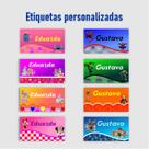 150 Adesivos Personalizados Escolar Identificação Caneta Lap