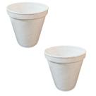 150un Copo Isopor Térmico 70ml Bebidas quente ou fria Branco