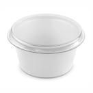 150Un Potinho Molheira Branca 30mL Pote com Tampa Pacote - Fibraform