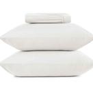 1,58m x 1,98m x 40cm-jogo cama simples queen 3pc malha 100% algodao - branco