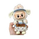 15cm Labubu Macacão Chapéu Criança Brinquedo Presente Outono Dopamina Roupa Acessórios Bonecas