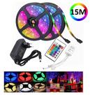 15m Fita Led 5050 Rgb Inteligente Controle Remoto 600led