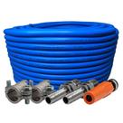 15m mangueira lava auto 1/2" - 1000 psi - esguicho leque nylon laranja 1mm