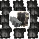 15un Forma Dupla Intertravada 16 Faces 24x10x8 Piso Concreto Bloquete Alto Paver Grande T8