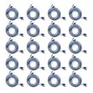 15x Cabos RCA Injetado 5m Azul/Prata Diâmetro 4mm 2 Entradas Macho 2 Saídas Macho Svart/Tech One