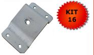 16 Chapa Inclinada Fixação Metal Palito Rosca 5/16