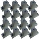 16 Peças - Distanciador Cinza Para Corrediça De 32mm 3,2cm