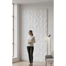 16 Placas 3D AutoAdesivas PVC 4m² Branco - Transforme Seu La 16 Placas 3D AutoAdesivas PVC 4m² Branco - Transforme Seu La