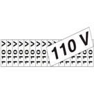 16 Placas de Poliestireno Auto-Adesiva 4x1.5cm 110 Volts - 200 AX - SINALIZE 16 Placas de Poliestireno Auto-Adesiva 4x1.5cm 110 Volts - 200 AX - SINALIZE