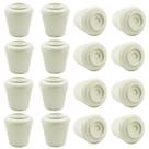 16 protetores de pés para cadeira Suiwotin, borracha branca, 12 mm 16 protetores de pés para cadeira Suiwotin, borracha branca, 12 mm