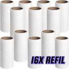 16 Refil Rolo Tira Pelo Mini Rolinho de Roupa Animais Cabelo Pó Sujeira 16 Refil Rolo Tira Pelo Mini Rolinho de Roupa Animais Cabelo Pó Sujeira