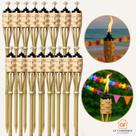 16 Tocha Para Iluminação Decoração + Pavio + Recepiente