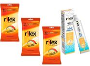 18 Camisinha Preservativo Rilex Retardante + gel lubrificante leite condensado 50g