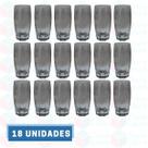 18 Copo de Vidro Cinza 370ML Suco Água Drinks Bebidas Buffet