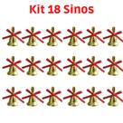18 Enfeite Mini Sino Decoração Pendente Árvore De Natal