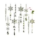 18 Peças De Enfeites De Natal Em Acrílico Cristal Em Forma De Floco De Neve Com Pingentes Para 18 Peças De Enfeites De Natal Em Acrílico Cristal Em Forma De Floco De Neve Com Pingentes Para
