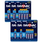18 Pilhas Alcalinas Rayovac Aa + 18 Alcalinas Aaa