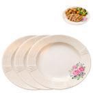 18 Pratos Fundo Melamina Decorado Floral 23cm Mesa Posta