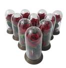 180 Mini Cúpulas - A Bela e A Fera - 11 Cm A Rosa Vermelha