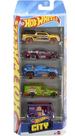 1806 hot wheels pacote com 5 carros hw city jbj75 - mattel (43234)