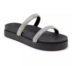 199051FP-Papete Feminina Flatform Com Tiras De Strass liberty