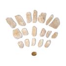 1kg Ponta Quartzo Citrinado Cristal Bruto Tom Amarelo