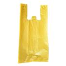 1KG Sacolas Plásticas Reciclada Reforçada Amarela 30x40