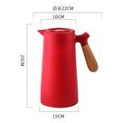 1L de café térmico Carafe Double Walled Vacuum Coffee preto