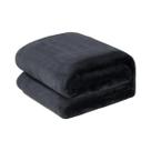 1pc cobertor de cor sólida com lã espessada, adequado para todas as estações, lavável à máquina