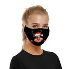 1pc máscaras de boca de impressão de natal para máscara facial de proteção máscara de gancho de orelha lavável