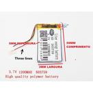 (1pc) Pilha Bateria 3 Fios 3,7v 1200mah 5mm X 37mm X 59mm
