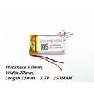 (1pc) Pilha Bateria 3,7v 350mah 5mm X 20mm X 35mm 502035 Cr (1pc) Pilha Bateria 3,7v 350mah 5mm X 20mm X 35mm 502035 Cr