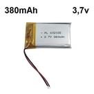 (1pc) Pilhas Bateria 3,7v 380mah 6mmx20mmx35mm Mp3 Mp4 Gps
