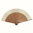 1pc ventilador dobrável de bambu retro, ventilador portátil de verão, ventilador dobrável de dança