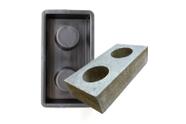 1un Bloco Ecológico Forma p Fabricação Própria 30x15x8 Concreto p Muro Tijolo Econômico 2 Furos