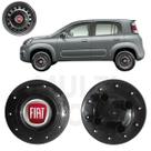 1x Calota Centro Roda Aro 14 Fiat Uno 2010 A 2022 Preto