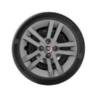 1x Calota MOBI ARGO CRONOS Aro 14 Grafite Logo Metal 294cb